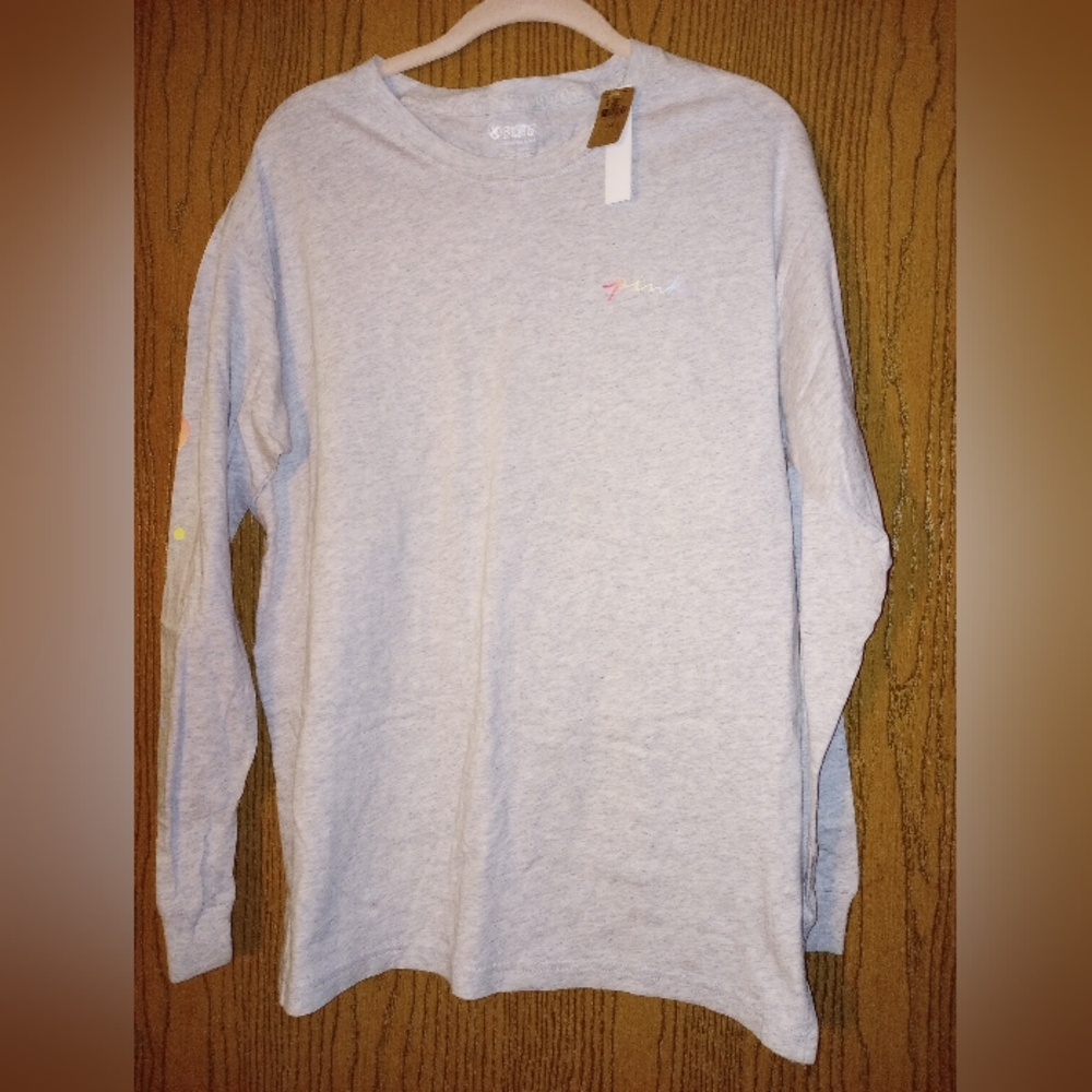 Victoria secrets pink long sleeve tee NWT